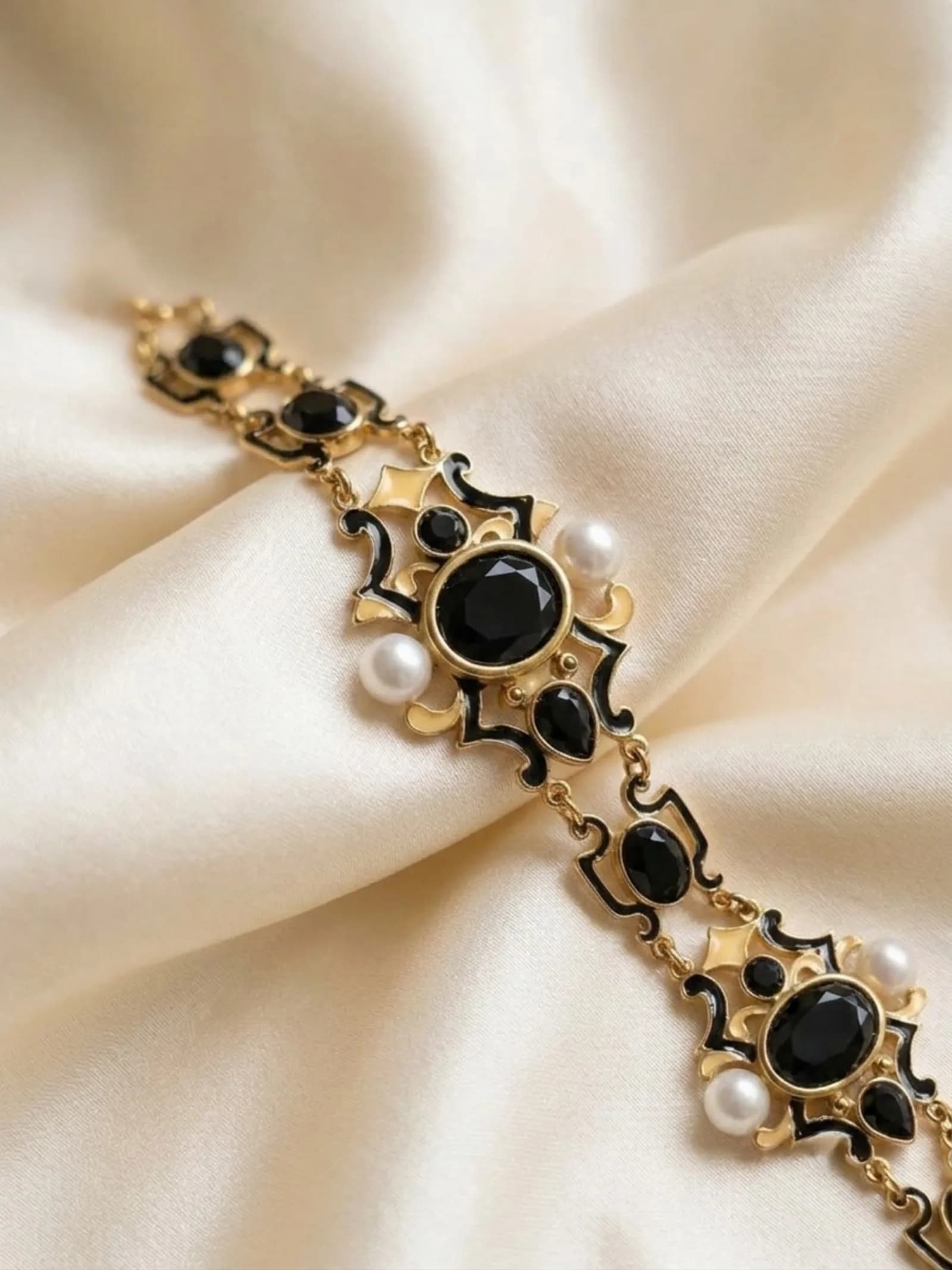 Pulsera Reina, Ónix negro