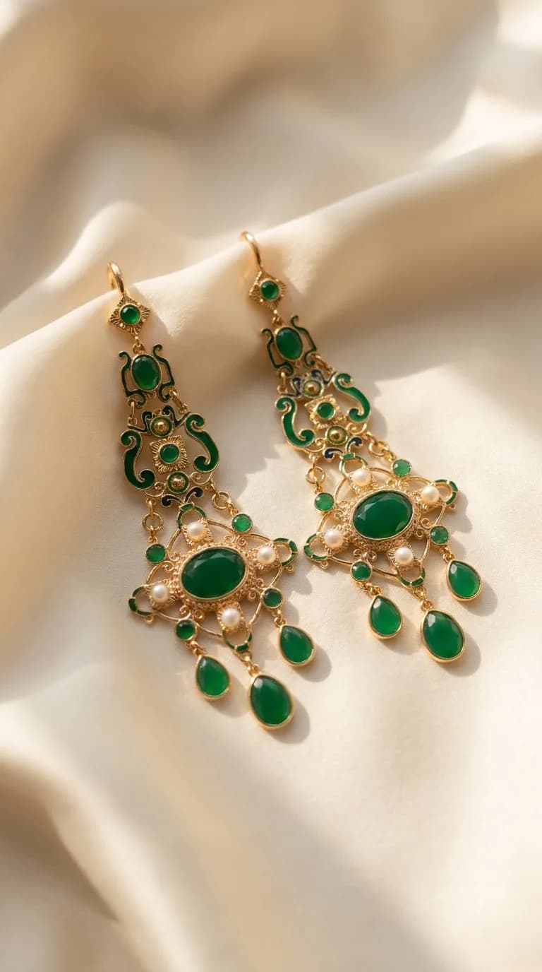 Pendientes Imperial - Verde
