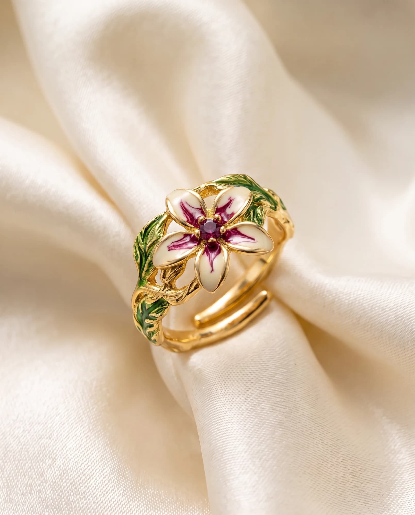 Anillo Flora Mini, Rosa