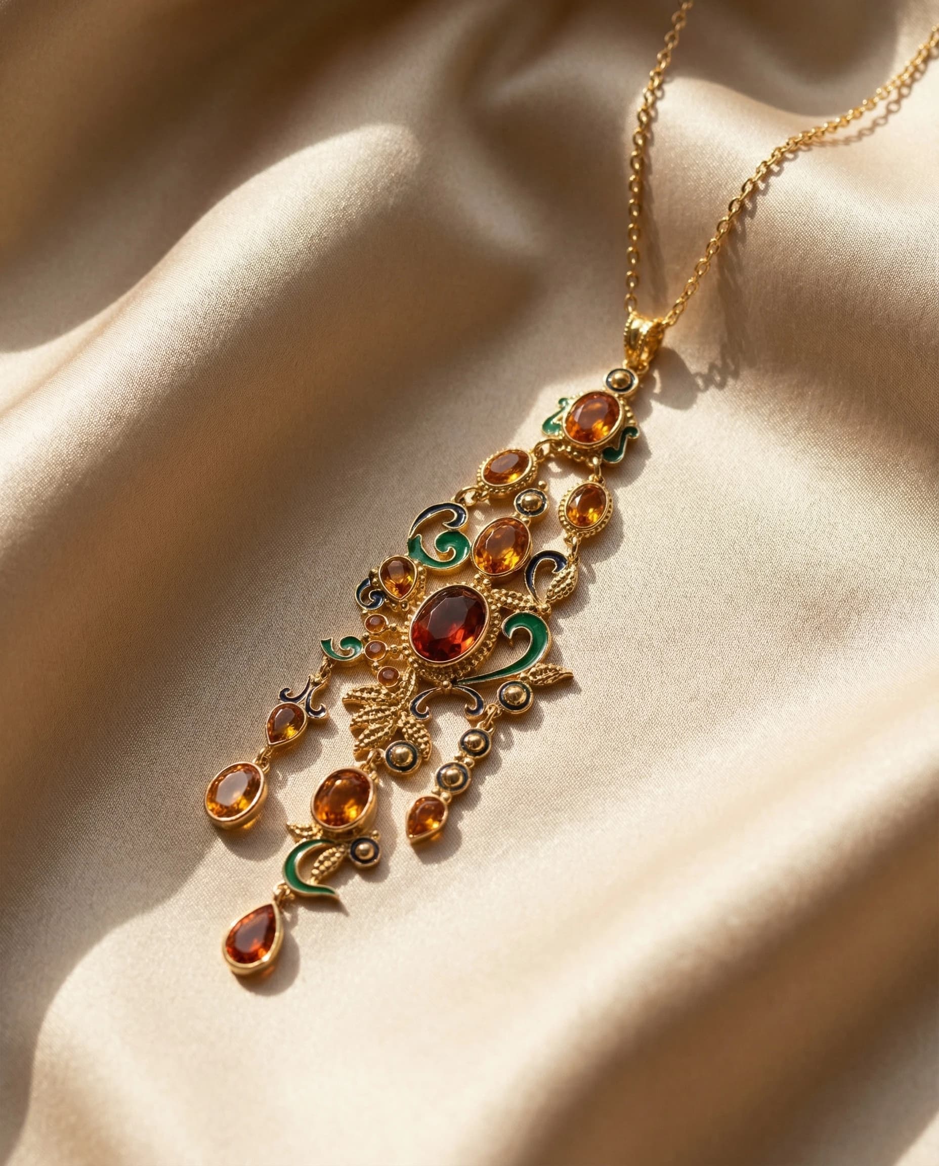 Collar Ámbar Dorado