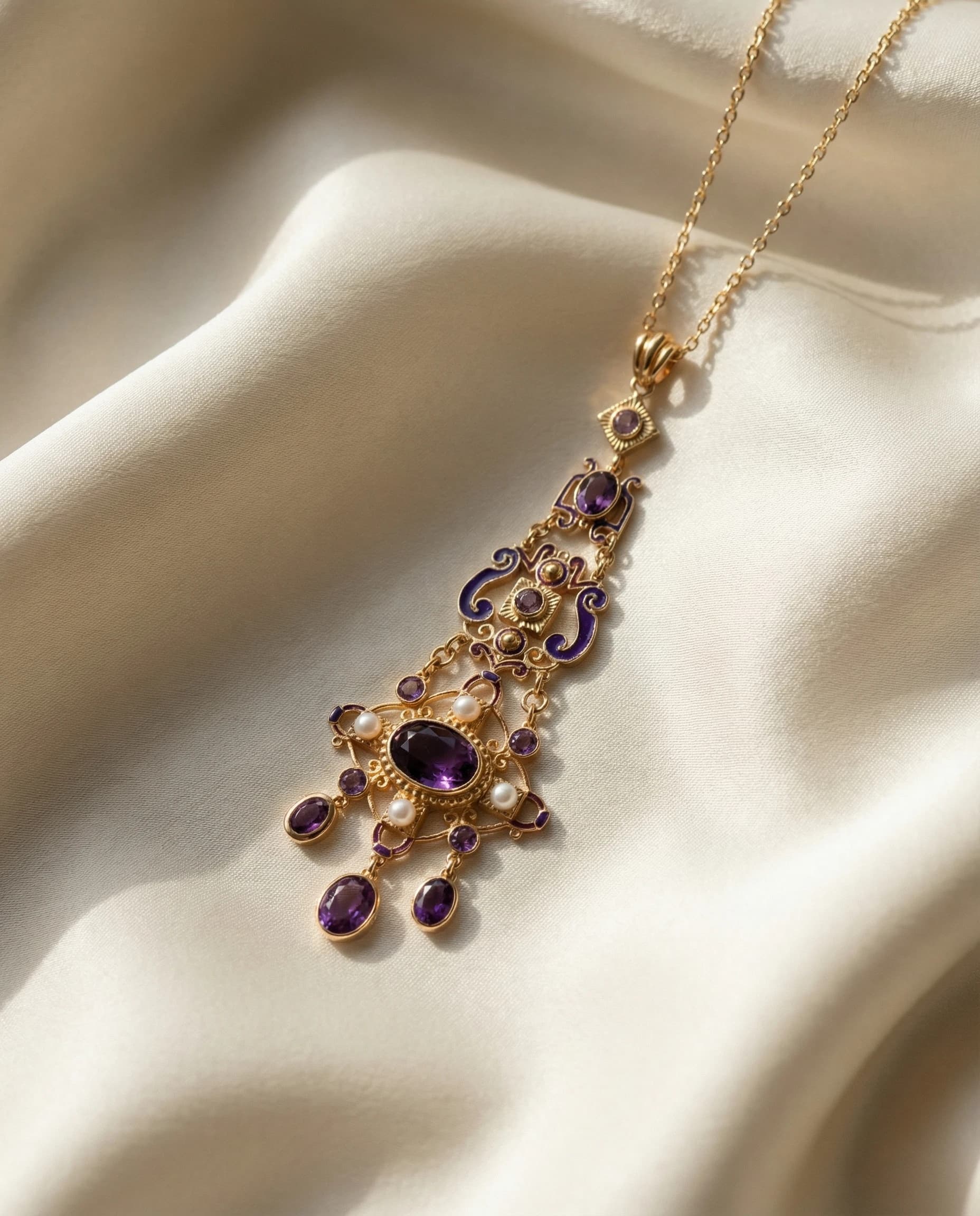 Collar Imperial - Amatista violeta