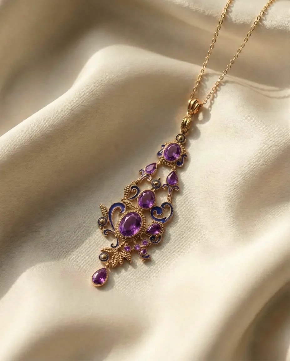 Collar Eterno - Violeta, Colección Imperia · vista 1