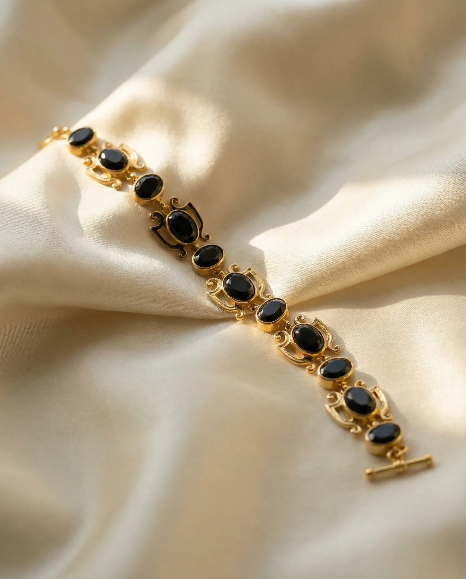 Pulsera Cadencia - Ónix negro, Colección Imperia · vista 3