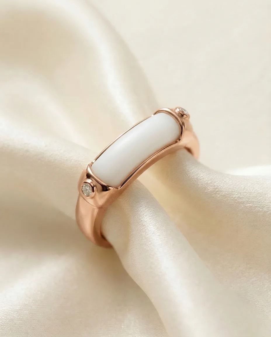 Anillo Puente Ancho - Piedra lisa, Colección Puente Ancho · vista 6