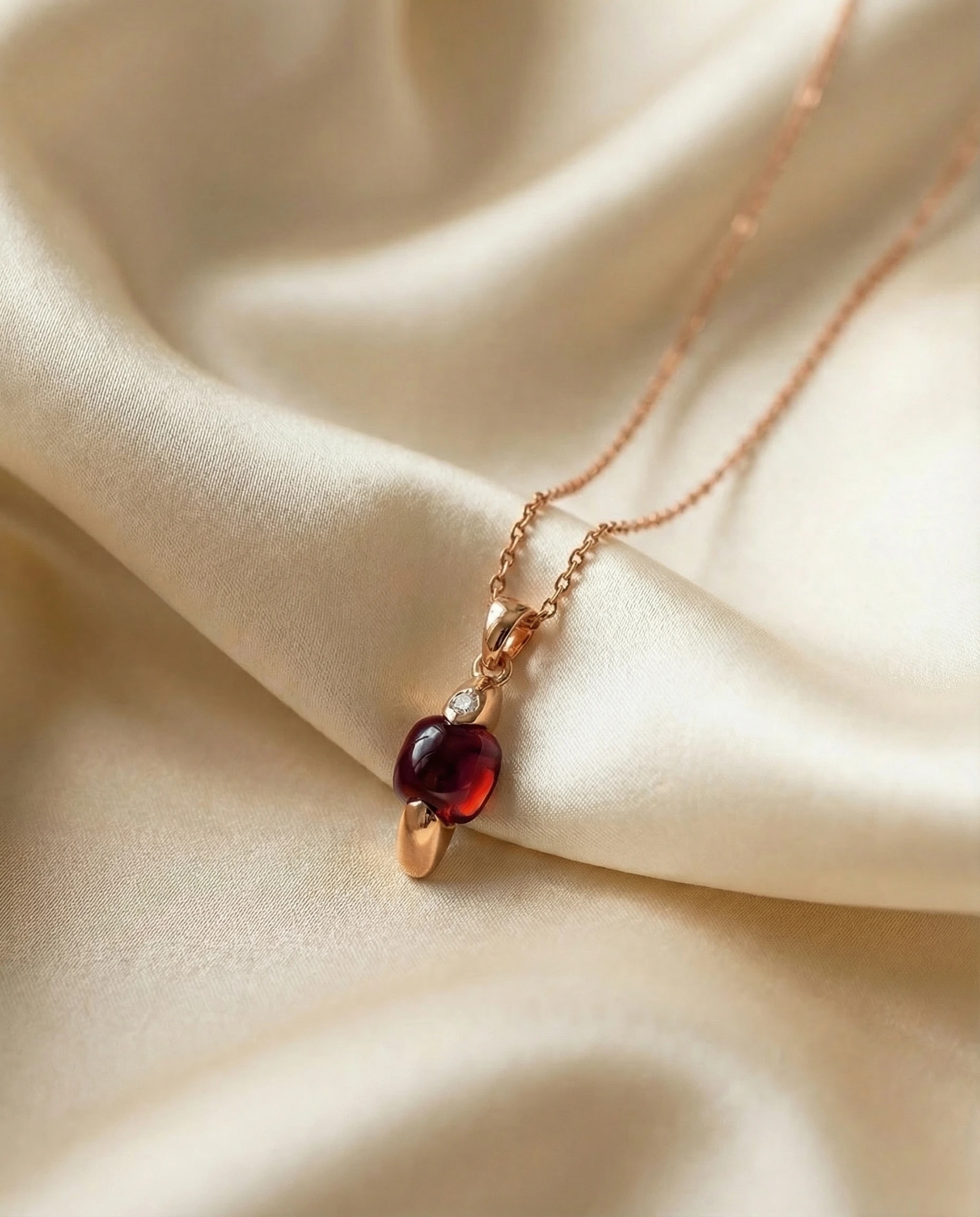 Collar Gemma - Rojo, Colección Gemma · vista 2