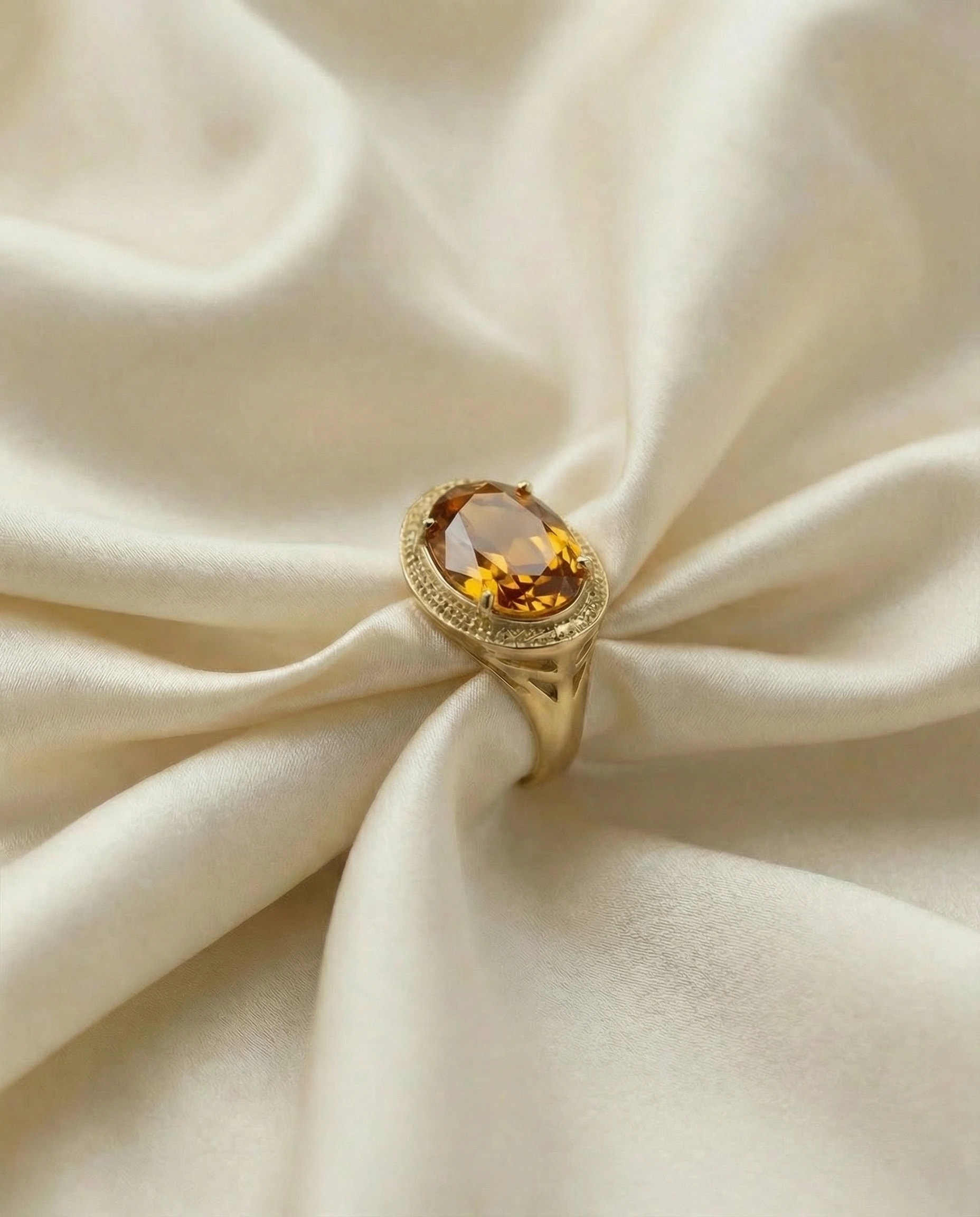 Anillo Etruria - Ámbar naranja, Colección Etruria · vista 1