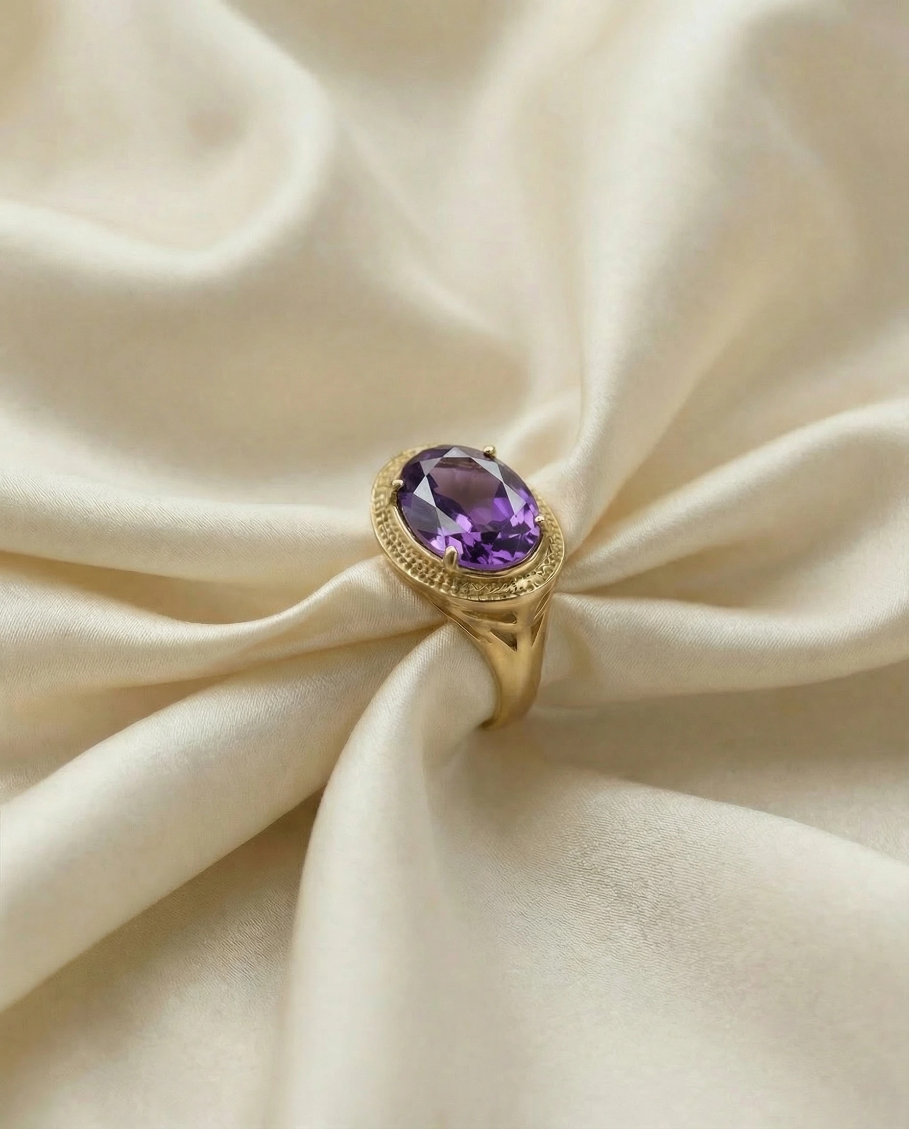 Anillo Etruria - Amatista violeta, Colección Etruria · vista 1
