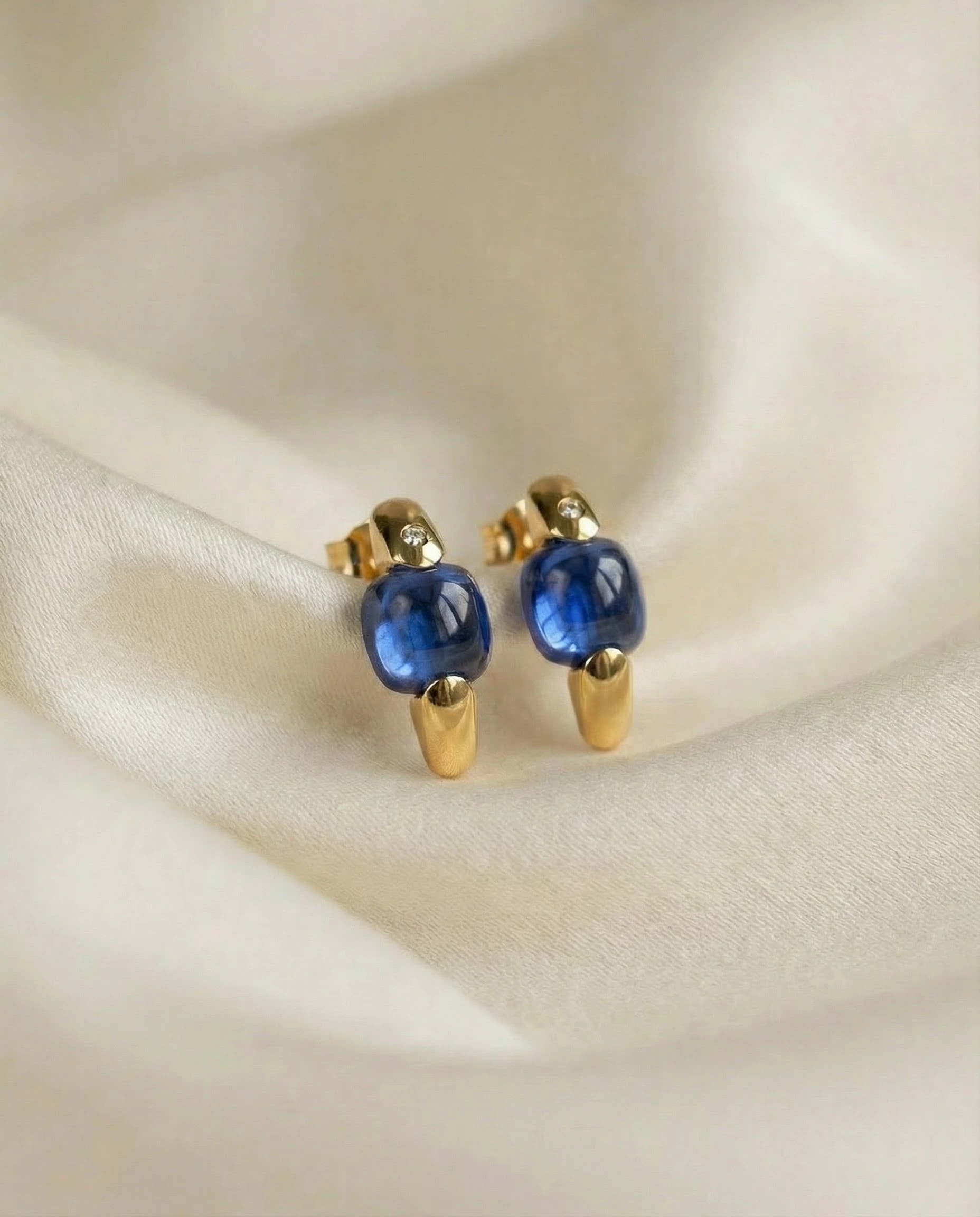 Pendiente Gemma - Azul, Colección Gemma · vista 1