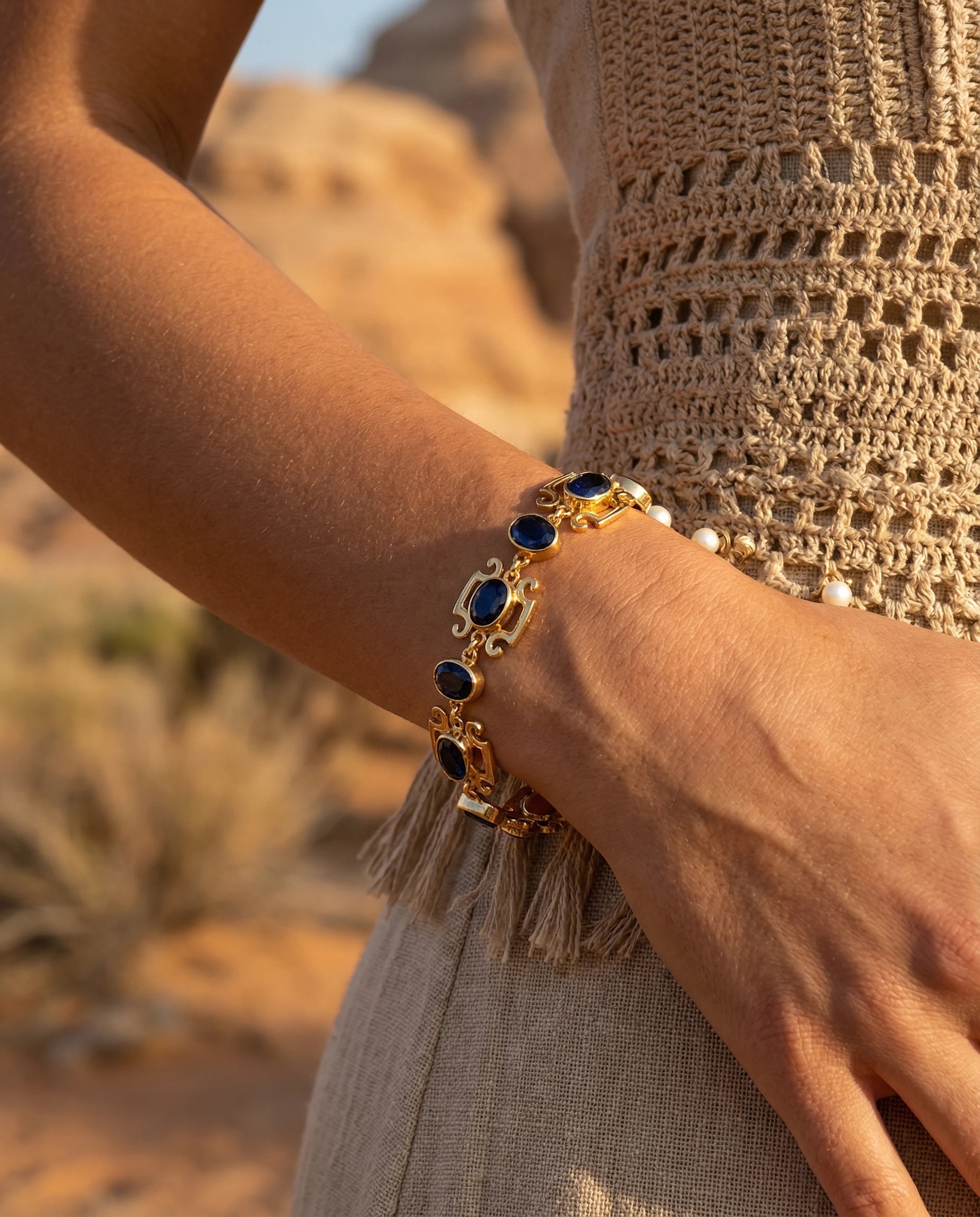 Pulsera Cadencia - Ónix negro, Colección Imperia · vista 2