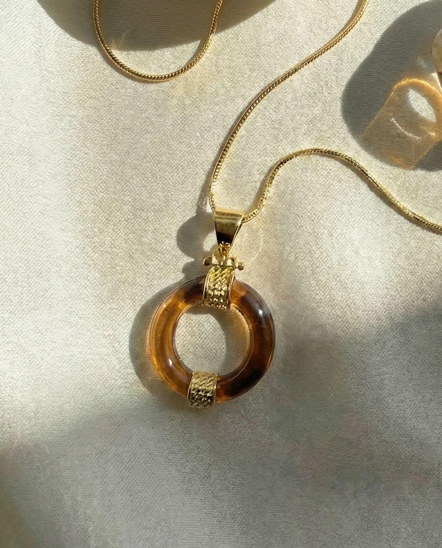 Collar Órbita - Ámbar naranja, Colección Órbita · vista 2