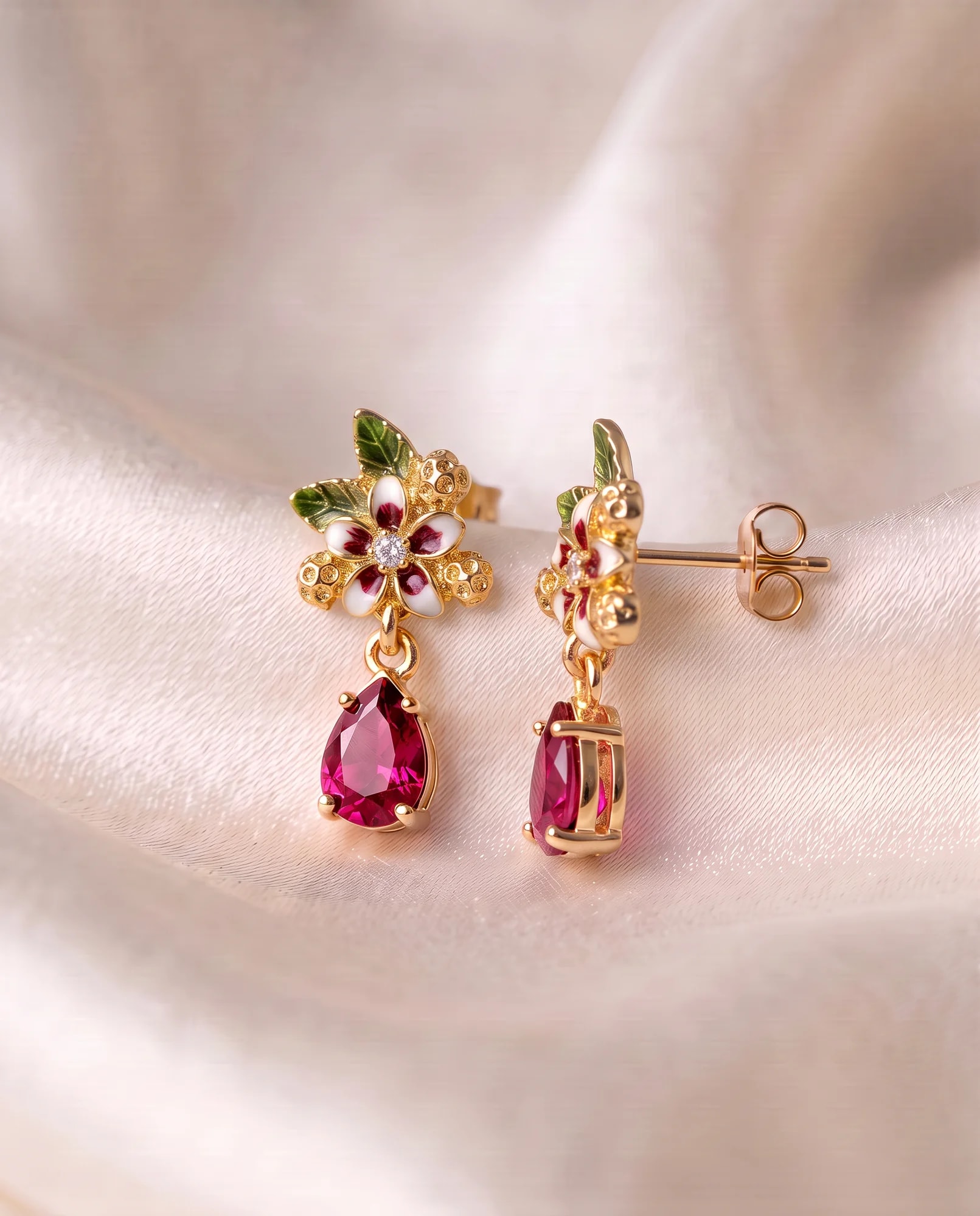 Pendientes Flora Mini, Colección Flora Mini · vista 2