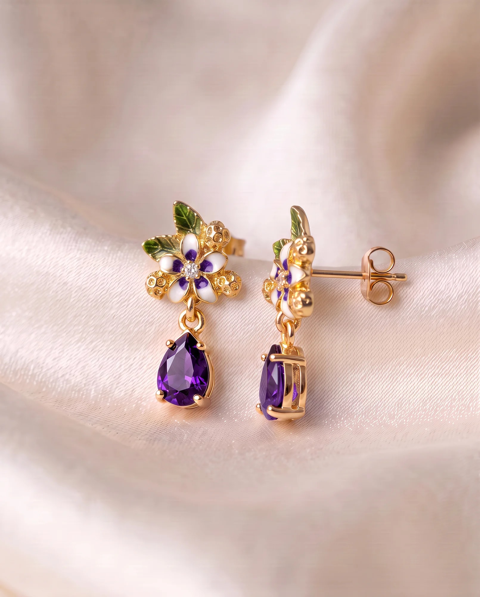 Pendientes Flora Mini, Colección Flora Mini · vista 2
