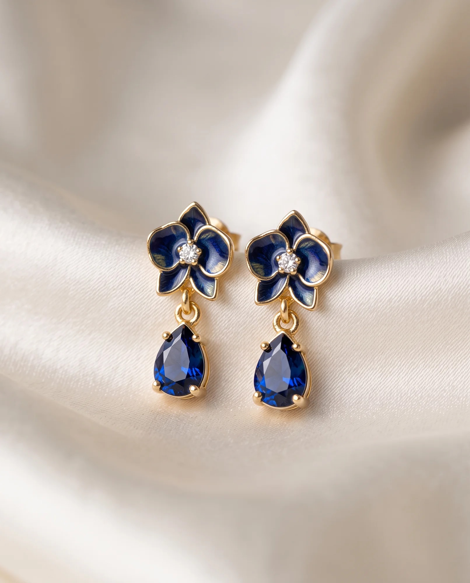 Pendientes Orquídea, Colección Orquídea · vista 1