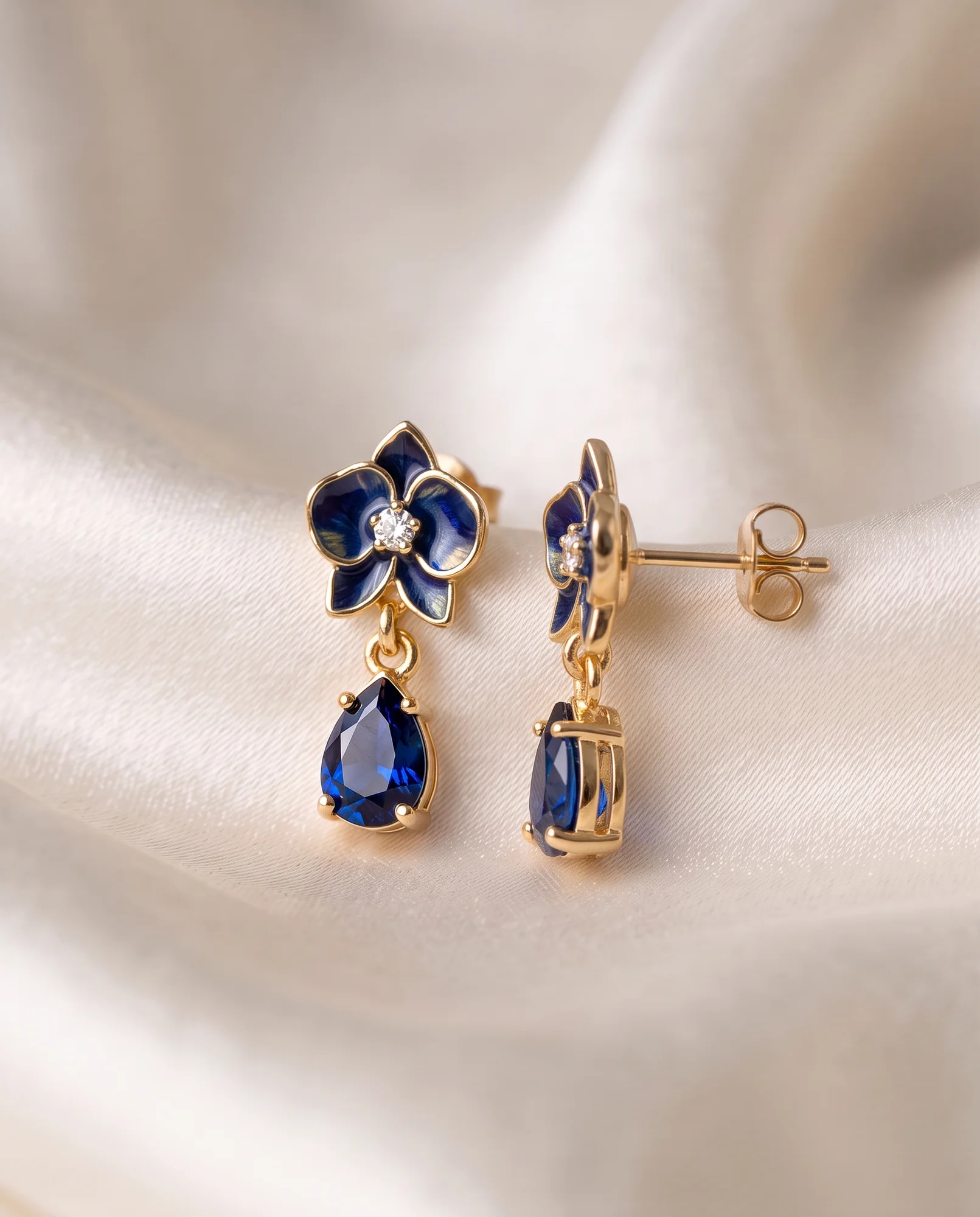 Pendientes Orquídea, Colección Orquídea · vista 2